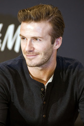 David Beckham bei H&M, Berlin