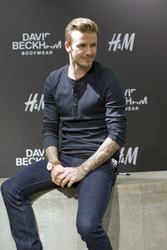 David Beckham bei H&M, Berlin