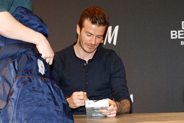 David Beckham bei H&M, Berlin