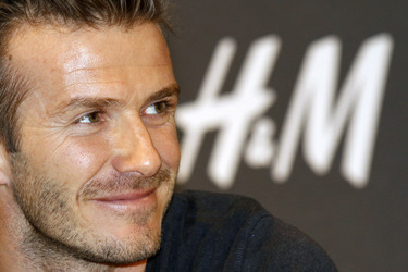 David Beckham bei H&M, Berlin