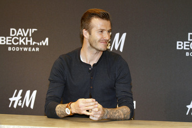 David Beckham bei H&M, Berlin