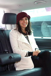 Ankunft von Katie Melua am Flughafen, Berlin