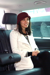 Ankunft von Katie Melua am Flughafen, Berlin