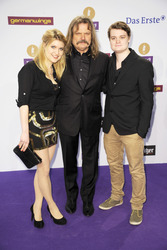 Leslie Mandoki mit Tochter Lara und Sohn Gabor