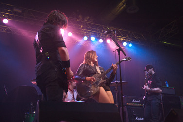 Joe Hottinger, Arejay Hale, Lizzy Hale, Josh Smith (Halestorm)
