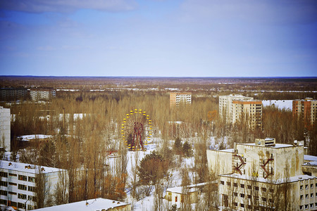 Prypjat nach der Nuklearkatastrophe von Tschernobyl / Pripyat after the Chernobyl Disaster