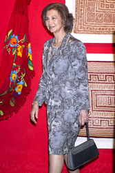Königin Sophia be der'Great Masters of Folk Art in Latin America' Ausstellung, Madrid