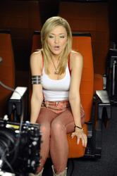 Linda Hesse beim Videodreh im Filmpark Babelsberg, Potsdam