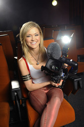 Linda Hesse beim Videodreh im Filmpark Babelsberg, Potsdam