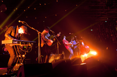 Ben Lovett, Marcus Mumford, Winston Marshall, Ted Dwane (Mumford & Sons)