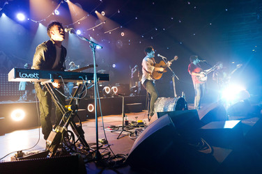 Ben Lovett, Marcus Mumford, Winston Marshall, Ted Dwane (Mumford & Sons)