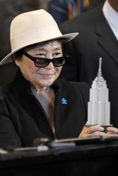 Yoko Ono Celebrates 'World Autism Awareness Day' At The Empire State Building