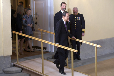 Letizia von Spanien, Yoo Soon-taek, Ban Ki-Moon, Felipe von Spanien