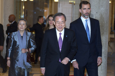 Yoo Soon-taek, Ban Ki-moon, Felipe von Spanien