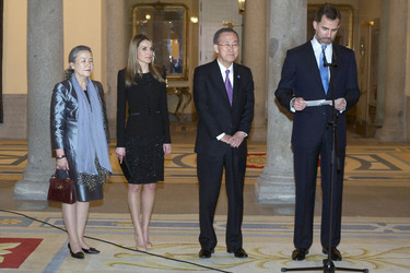 Yoo Soon-taek, Letizia von Spanien, Ban Ki-moon, Felipe von Spanien