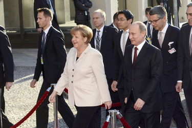 Angela Merkel, Philipp Rösler, Wladimir Putin