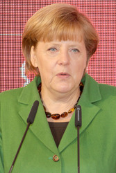 Messerundgang von Kanzlerin Merkel und Präsident Putin, Hannover