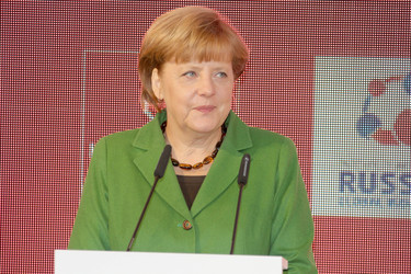 Messerundgang von Kanzlerin Merkel und Präsident Putin, Hannover