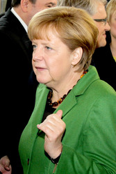 Messerundgang von Kanzlerin Merkel und Präsident Putin, Hannover