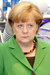 Messerundgang von Kanzlerin Merkel und Präsident Putin, Hannover