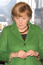 Messerundgang von Kanzlerin Merkel und Präsident Putin, Hannover