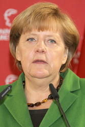 Messerundgang von Kanzlerin Merkel und Präsident Putin, Hannover