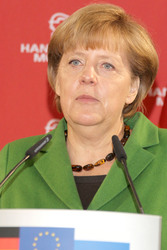 Messerundgang von Kanzlerin Merkel und Präsident Putin, Hannover