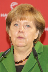 Messerundgang von Kanzlerin Merkel und Präsident Putin, Hannover