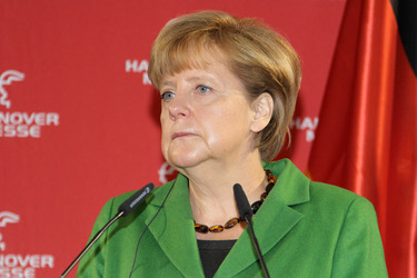 Messerundgang von Kanzlerin Merkel und Präsident Putin, Hannover