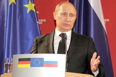 Messerundgang von Kanzlerin Merkel und Präsident Putin, Hannover