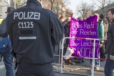 Trauerkundgebung für Rosemarie F., Berlin