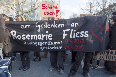 Trauerkundgebung für Rosemarie F., Berlin