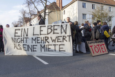 Trauerkundgebung für Rosemarie F., Berlin