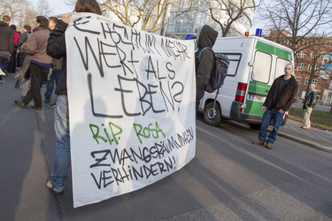 Trauerkundgebung für Rosemarie F., Berlin