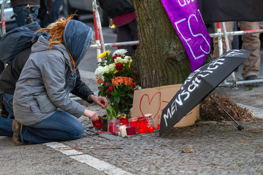 Trauerkundgebung für Rosemarie F., Berlin