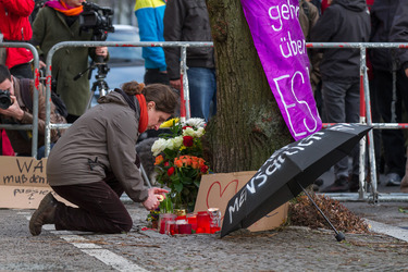 Trauerkundgebung für Rosemarie F., Berlin