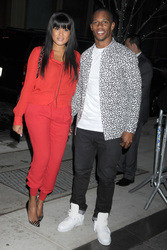 Victor Cruz mit Freundin Elaina Watley
