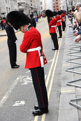 Margaret Thatcher Trauerzug, London