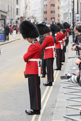 Margaret Thatcher Trauerzug, London