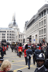 Margaret Thatcher Trauerzug, London
