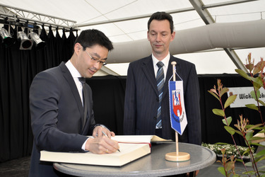 Philipp Rösler auf der Wirtschaftsmesse Robby, Mariensee