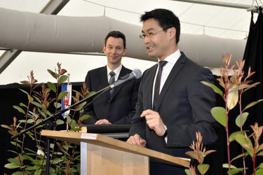 Philipp Rösler auf der Wirtschaftsmesse Robby, Mariensee