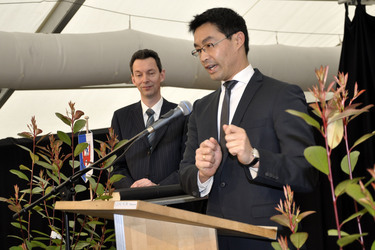Philipp Rösler auf der Wirtschaftsmesse Robby, Mariensee