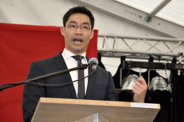 Philipp Rösler auf der Wirtschaftsmesse Robby, Mariensee