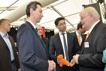 Philipp Rösler auf der Wirtschaftsmesse Robby, Mariensee