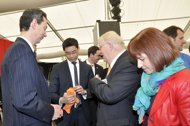 Philipp Rösler auf der Wirtschaftsmesse Robby, Mariensee