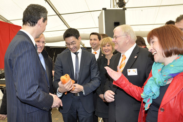 Philipp Rösler auf der Wirtschaftsmesse Robby, Mariensee