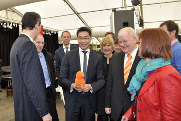 Philipp Rösler auf der Wirtschaftsmesse Robby, Mariensee