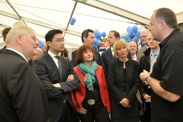 Philipp Rösler auf der Wirtschaftsmesse Robby, Mariensee