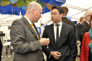 Philipp Rösler auf der Wirtschaftsmesse Robby, Mariensee